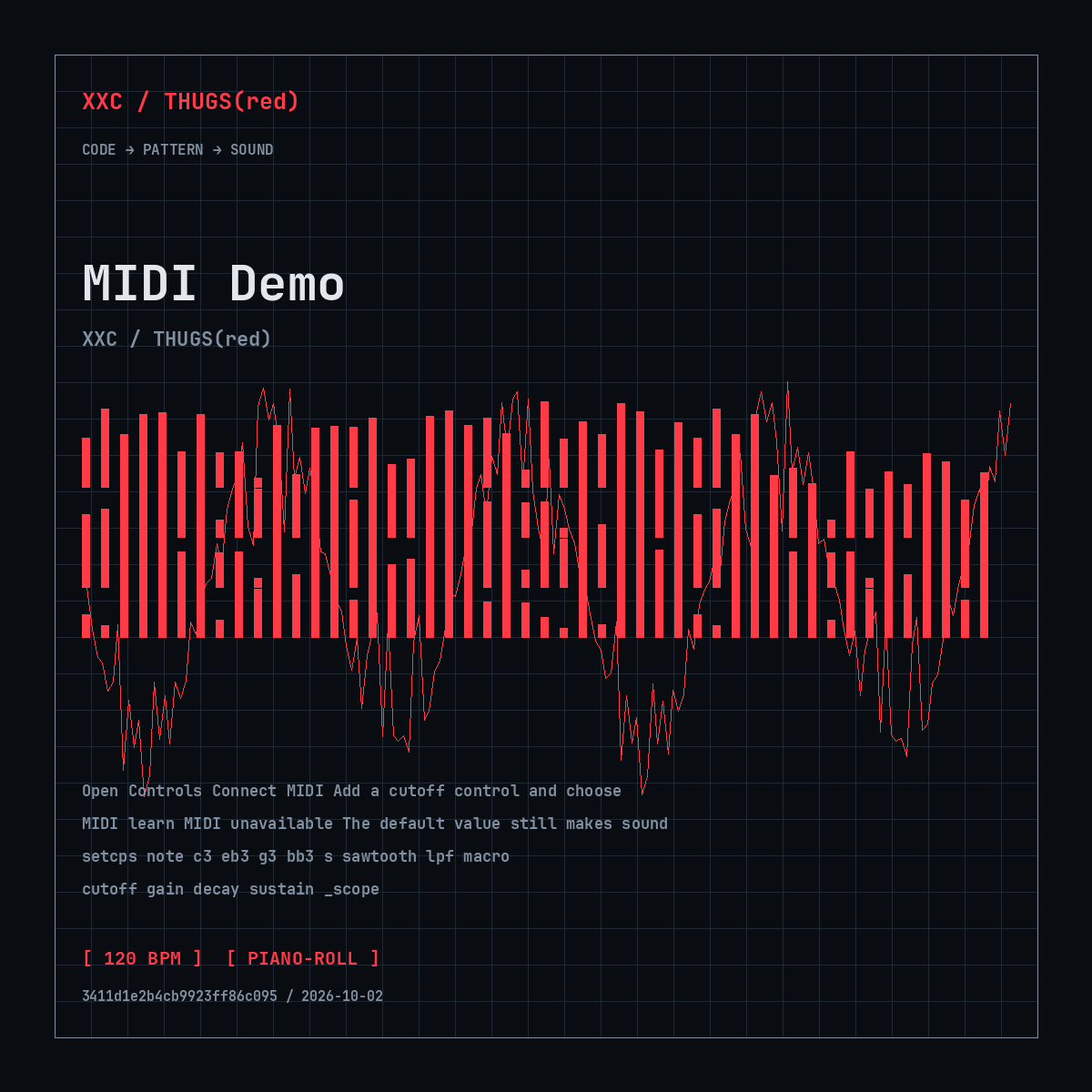 MIDI Demo code cover